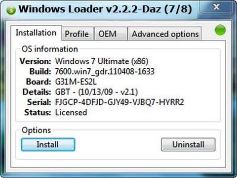 windows loader 2.2.2 (activer windows 7) gratuit