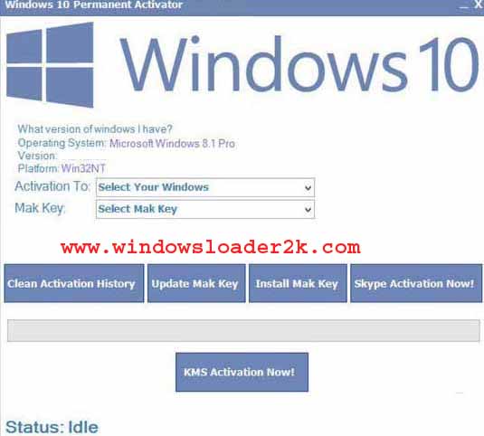 KMS Loader for Windows 10